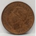 AUSTRALIA 1949 . HALF 1/2  PENNY . ERROR . PLANCHET FLAW